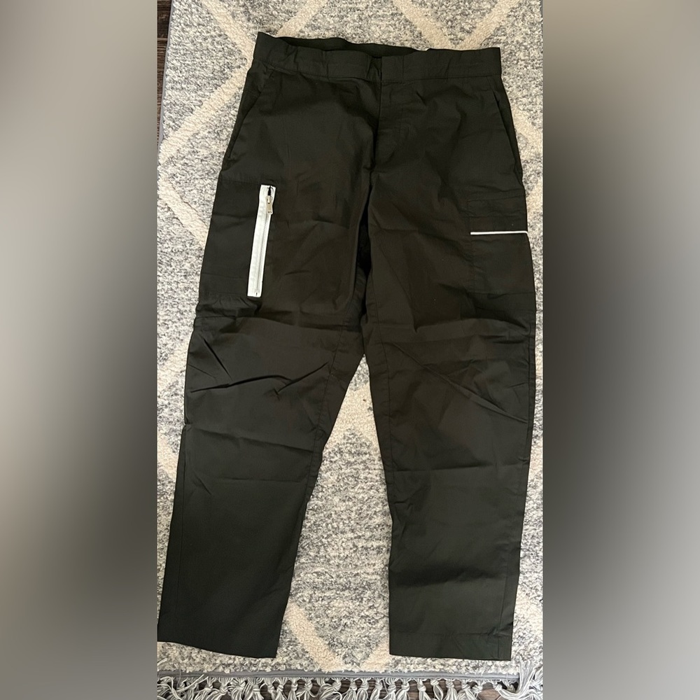 Nike Athletic Wind Breaker Cargo Pants Men Size 34Full Zip RN56323 CA05553 Black